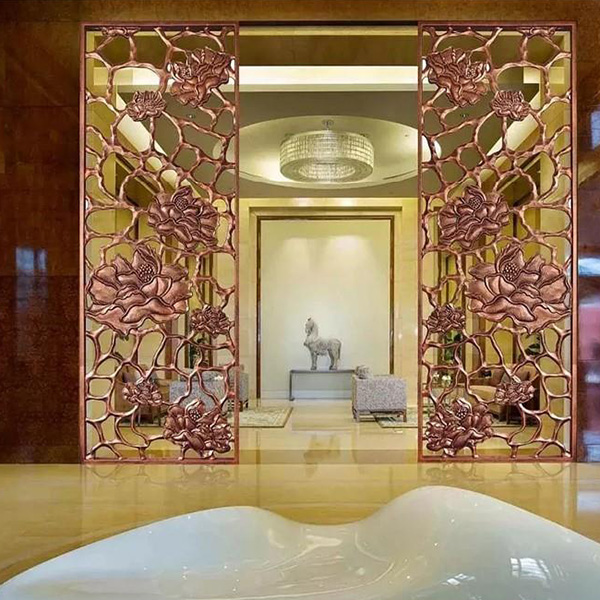 輕奢鋁雕屏風定制(圖1)
