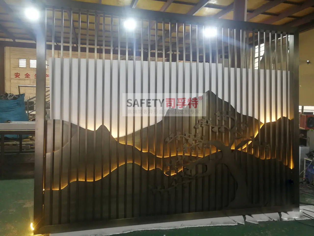 金屬山水屏風隔斷：新中式古典風，精致優雅，輕奢舒適(圖3)